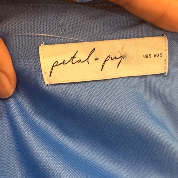 NWOT Petal & Pup Ciao Ruffles Blue Maxi Dress Size S - Picture 14 of 15